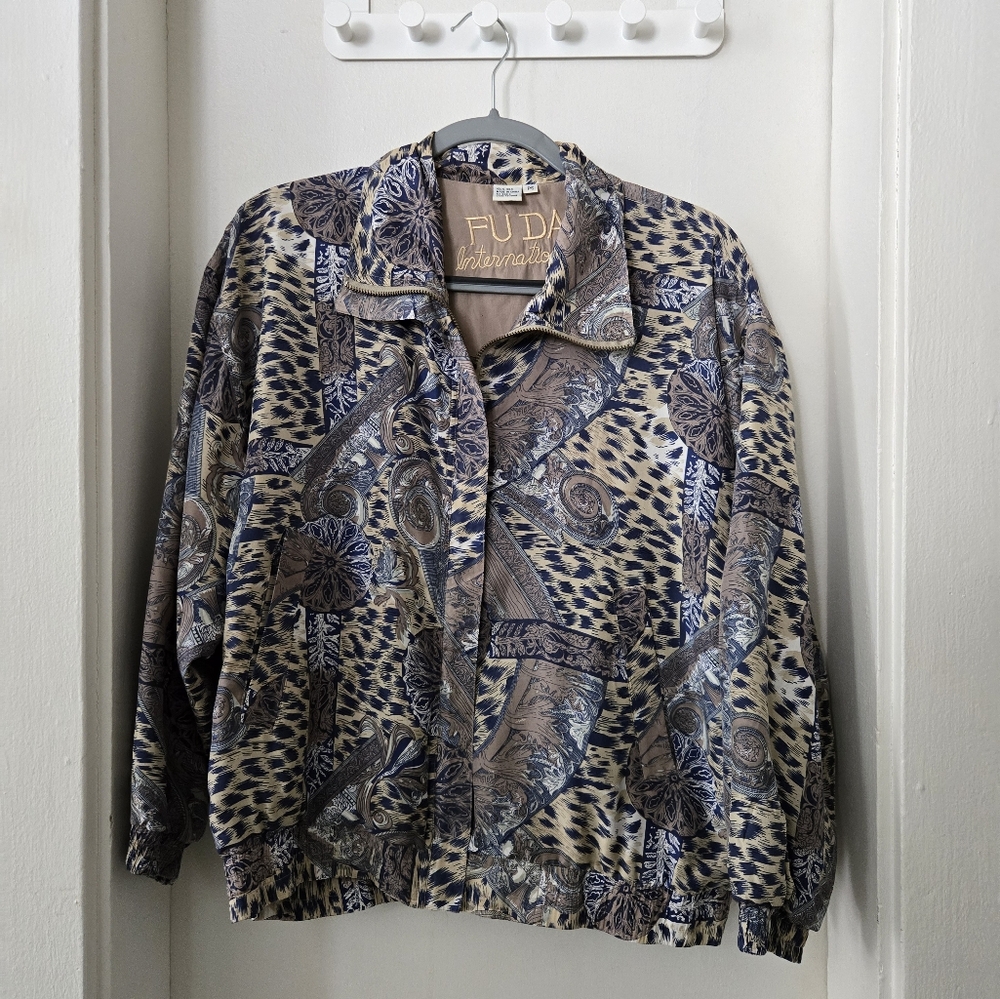 Eclectic Silk Windbreaker